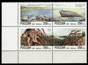 Russland – Russia 1995 Mi. 422-25 als 4er Block Naturschutz ** MNH (70037
