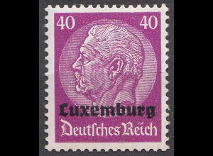 Deutsche Besetzung Luxemburg 1940 Mi. 12 - 40 Pfennig ** MNH (70056