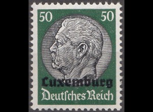 Deutsche Besetzung Luxemburg 50 Pfennig 1940 Mi. 13 ** MNH (70057