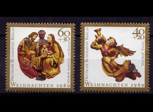 Germany Berlin 1989 Mi 858-859 ** MNH Weihnachten – Christmas (70082