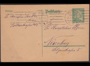 Deutsches Reich Postkarte-Ganzsache P204 gebraucht 1925 (25788