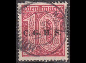 Oberschlesien - Upper Silesia Mi. D9 overprint 10 Pfennig gebraucht used 1920