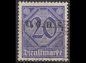 Oberschlesien - Upper Silesia Mi. D11 overprint 20 Pfennig gebraucht used 1920