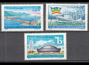 Rumänien - Romania 1970 Jahrestage Mi. 2864-2866 postfrisch MNH (70394