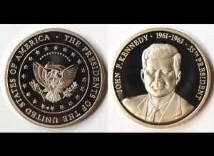Medaille 35th. US President J.F.Kennedy Ø 40 mm ca. 32 Gramm 1961-1963 (P447