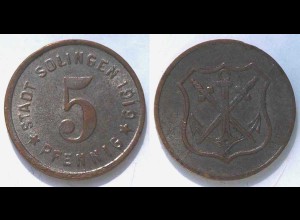 Solingen - 5 Pfennig Notgeld emergency money 1919 iron (22000