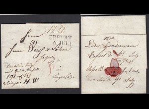 ERFURT L2s 1830 schöner Brief mit Inhalt nach LANGENSALZA Taxiert (31763