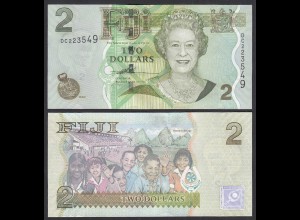Fidschi - FIJI 2 Dollars 2007 Pick 109a UNC (1) (31910