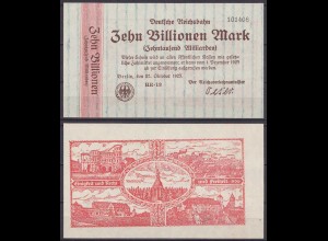 Reichsbahn Berlin 50 Billionen Mark 1923 RS Einigkeit + Recht + Freiheit (ca723