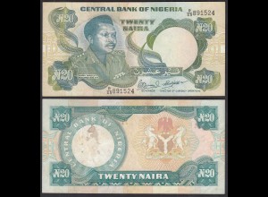 Nigeria 20 Naira Banknote (1984) Pick 26e sig.10 - VF+ (3+) (31975