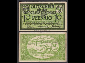 Niedersachsen - Diepholz 10 Pfennig 1920 Notgeld Gutschein (32369