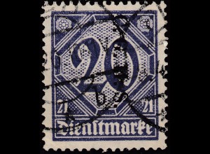 Oberschlesien - Upper Silesia Mi. D4 overprint 20 Pfennig gebraucht used 1920