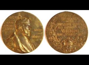 Medaille zum Geburtstag Wilhelm I. von Preussen 1897 Ø 40 mm 32,5 Gramm (127