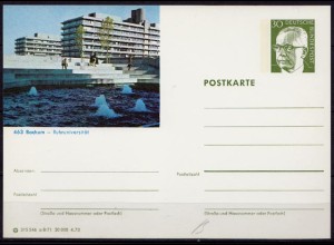 BRD Bundesrepublik Ganzsache Bildpostkarte 463 Bochum (d084