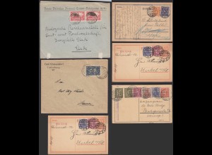 Deutsches Reich Infla - Briefe/Karten schönes Lot 5 Stück (32574