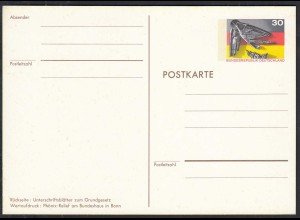 BRD Bund Bundesrepublik Sonderpostkarte Ganzsache PSo 4 ungebr. 1974 (32716