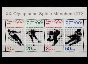 GERMANY S/SHEET WINTER OLYMPICS 1972 Block ** 6 MNH (6750