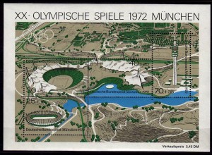GERMANY S/SHEET 1972 SUMMER OLYMPICS Bl.7 MNH ** (6751