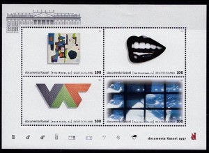 GERMANY S/SHEET 1997 documenta Kassel Block 39 ** MNH (6770