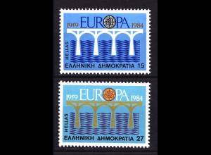 Griechenland Greece MiNr.1555/56 1984 Europa CEPT ** (8139