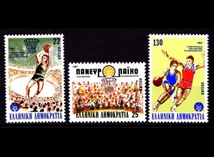 Griechenland Greece MiNr.1653/55 ** Basketball EU (8162