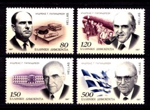 Griechenland Greece MiNr.1933/36 ** 1997 Papandreou (8226