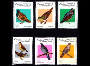 Karibik Kuba Vögel Birds Tiere Animals Wildlife 2367-2372 ** MNH (9120