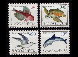 Jugoslawien Vögel Birds Animals Wildlife 1980 ** (9655