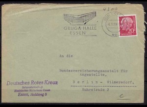 Essen Gruga Maschinenstempel nach Wilmersdorf 1959(9913