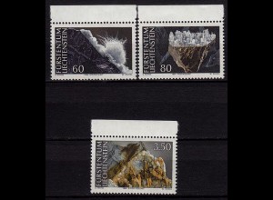 Liechtenstein Mineralien 1994 Mi 1093-95 ** unter Postpreis (c071