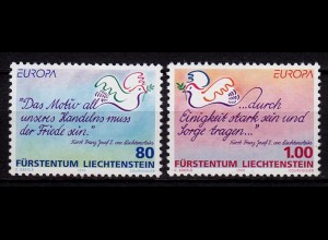 Liechtenstein Europa Cept 1995 Mi 1103-04 ** unter Postpreis (c074