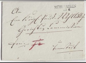 Mühlhausen - Tennstedt Gerichtsbrief 1841 mit Inhalt Preussen (d652