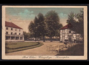 AK Bad Eilsen Wesergebirge Konzertplatz 1921 nach Bremen (17058