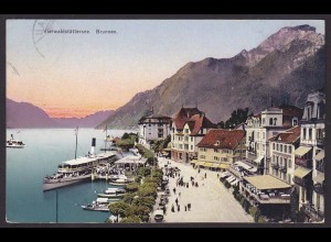 AK Vierwaldstättersee Brunen Bezirk Schwyz Schweiz 1916 (12220