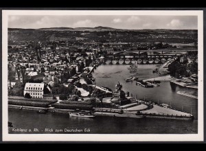 AK Echt Foto Koblenz a.Rhein zum Deutschen Eck (12290