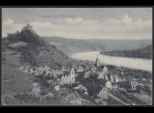 AK Braubach mit Marxburg Rhein Gesamtansicht (12372