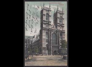 AK Westminster Abbey London 1910 (12410