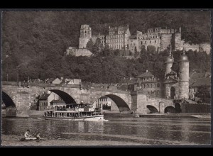 AK Heidelberg Alte Neckarbrücke und Schloß (12463