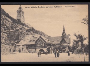 AK Kaiser Wilheim Denkmal auf dem Kyffhäuser Gastwirtschaft (12590