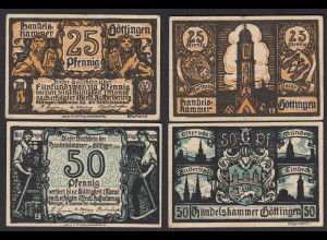 Niedersachsen - Göttingen Handelskammer 25 + 50 Pfennig Notgeld (17881