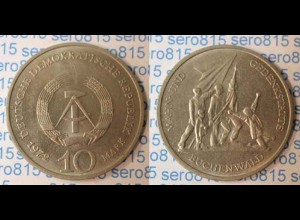 DDR 10 Mark von 1972 Gedenkstätte Buchenwald bankfrisch (n204
