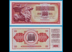Jugoslawien - Yugoslavia 100 Dinara 1965 UNC Pick 80b (18291