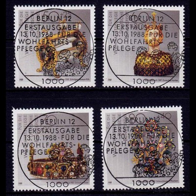 Bundesrepublik 1988 Vollstempel ESST 1383-86 (b144
