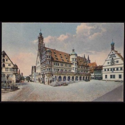 AK Rothenburg Tauber Rathaus Partie ansehen (8515
