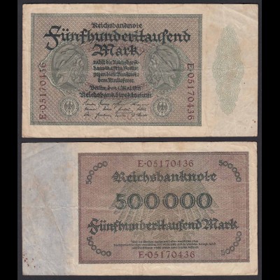 Reichsbanknote - 500000 500.000 Mark 1923 Ros. 87b F Pick 88a (19660