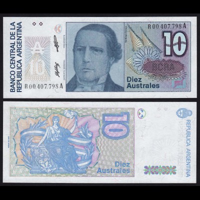 Argentinien - Argentina 10 Australes Replacement Banknote UNC Pick 325 (16115