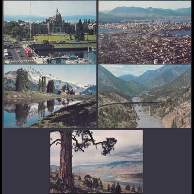 Kanada - Canada 5 Stück diff.Pre-stamped Postcards Postal Stationery (65244