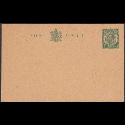 Great Britain UK Postal Stationery Postcard Halfpenny Georg V. unused (65355