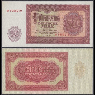 DDR 50 Mark Banknote 1955 Ro 352a Pick 20 UNC (1) Serie EF (29431