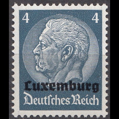 Deutsche Besetzung Luxemburg 1940 Mi. 2 - 4 Pfennig ** MNH (70045